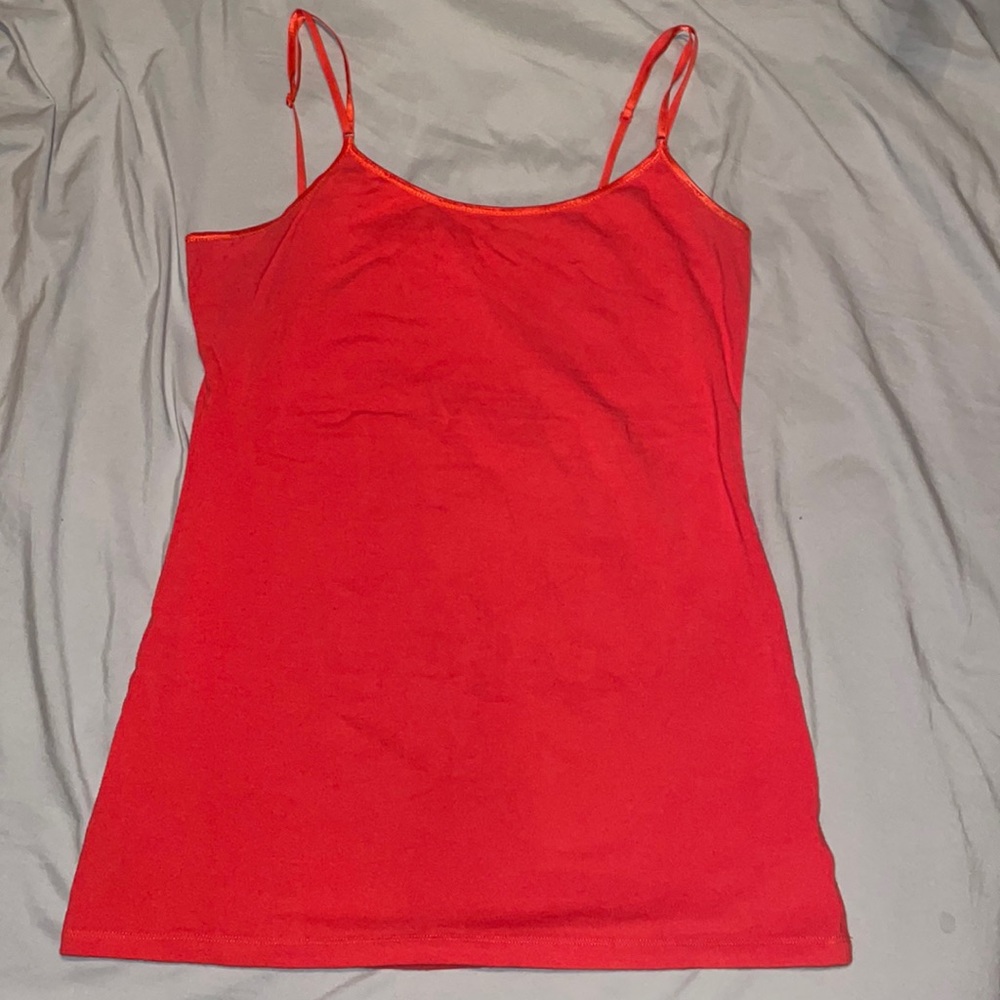 Zenana Outfitters Simple Tank Top - Orange - Large